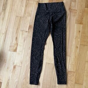 lululemon athletica Black Patterned Leggings